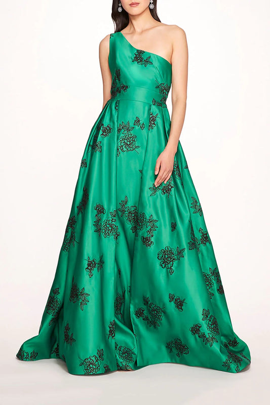 One-Shoulder Ball Gown