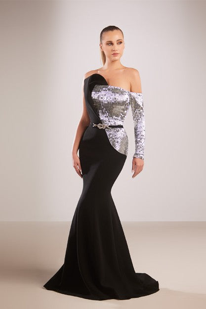 Strapless Crepe Mermaid Dress