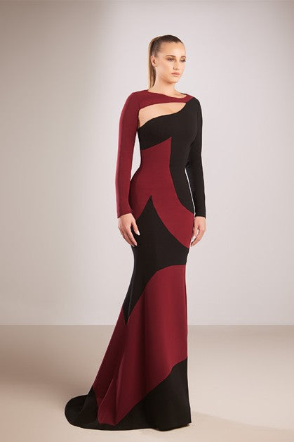 Long Sleeve Cut-Out Dress