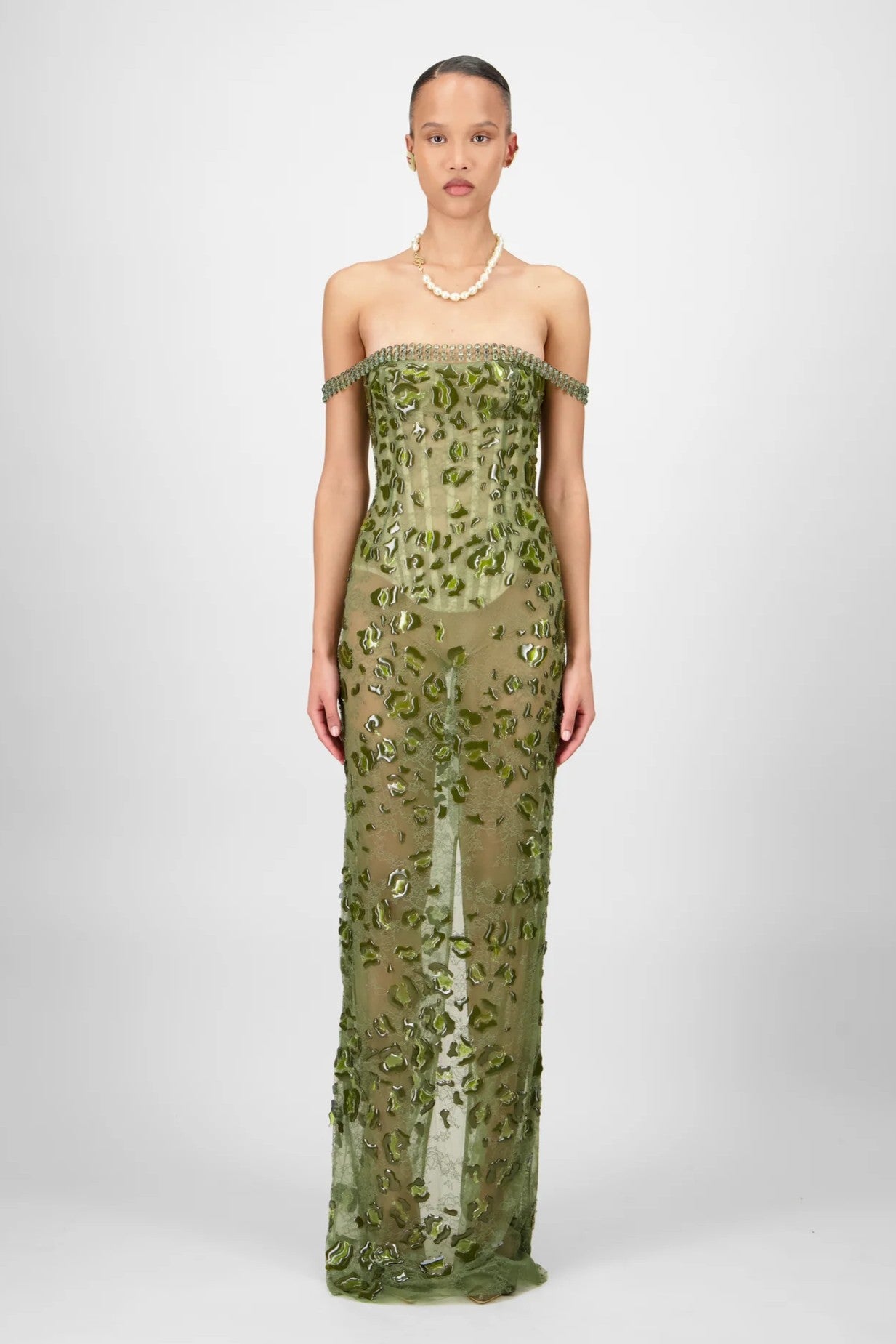 Off-Shoulder Long Dress