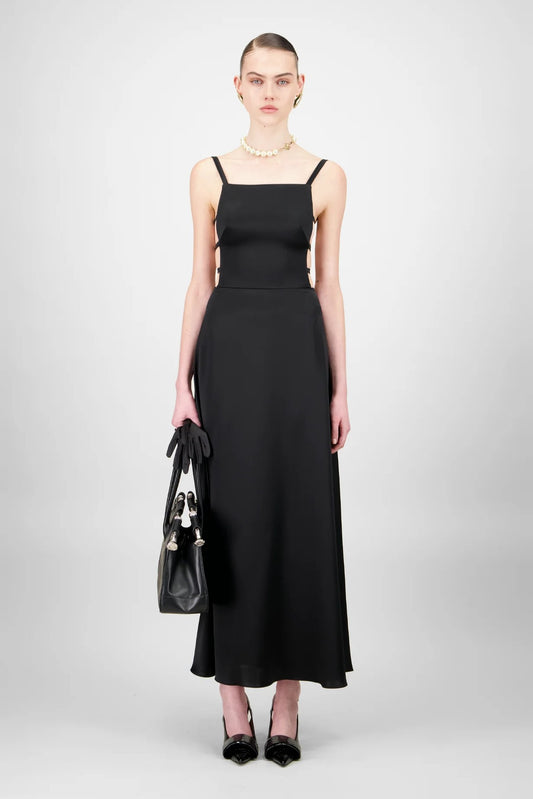 Silky Satin Midi Dress