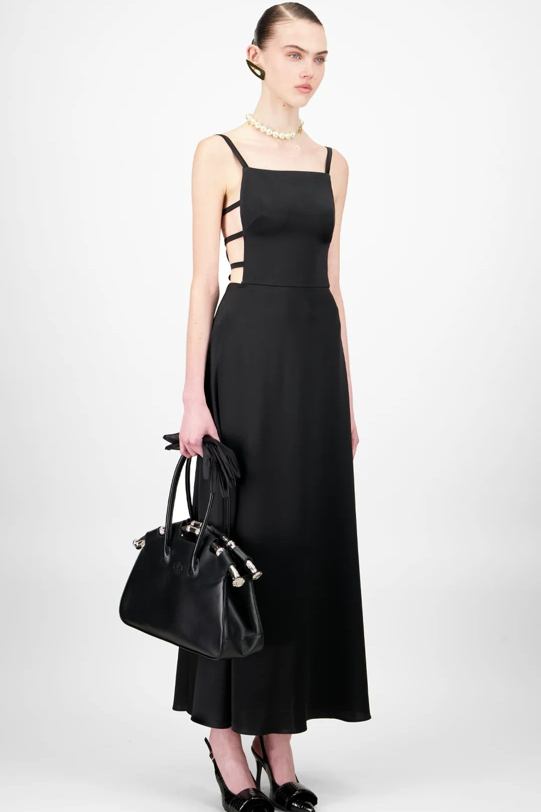 Silky Satin Midi Dress