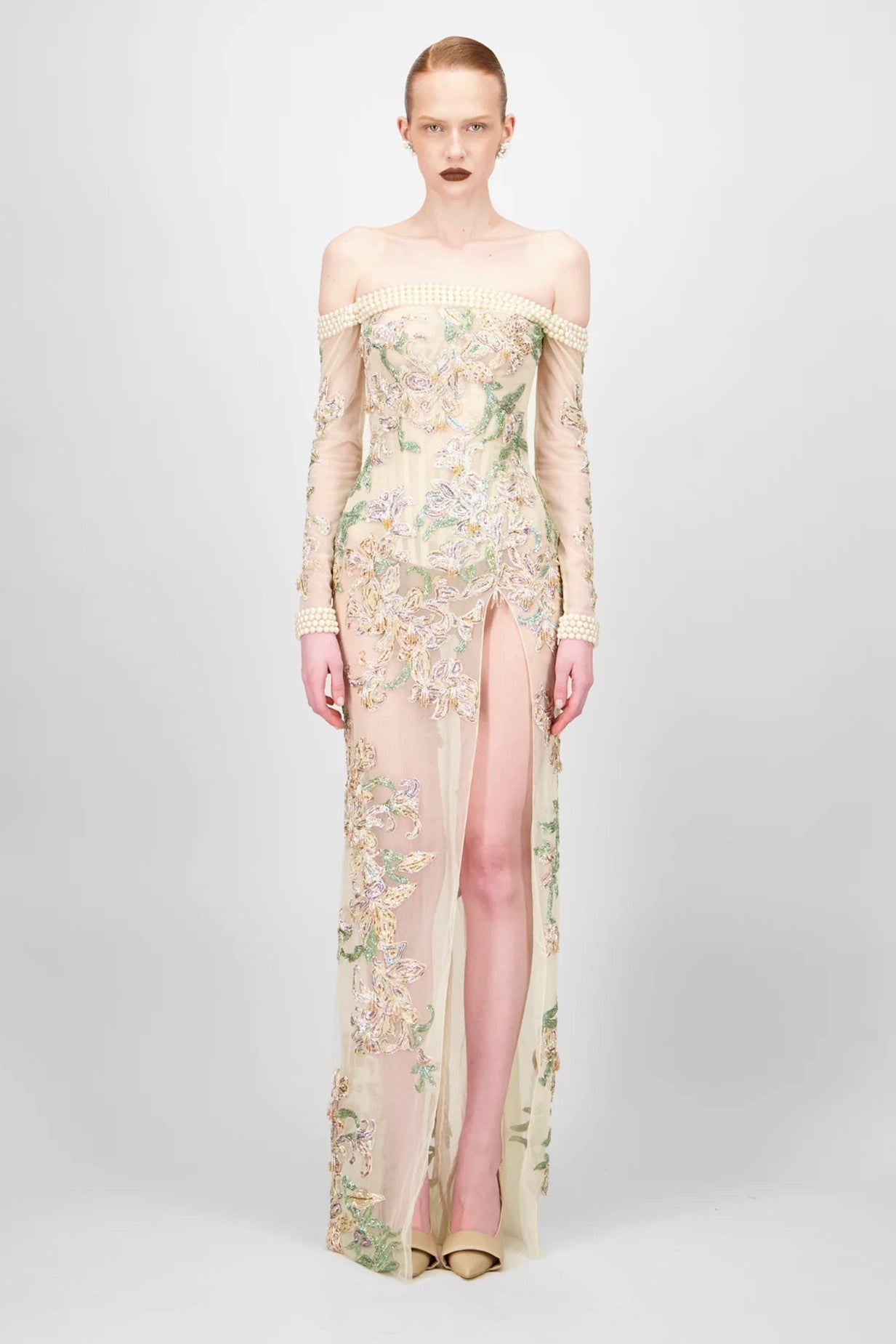 Off-Shoulder Long Dress