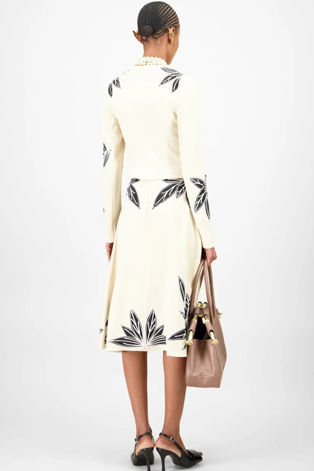 Cropped Jacket & Floral Skirt