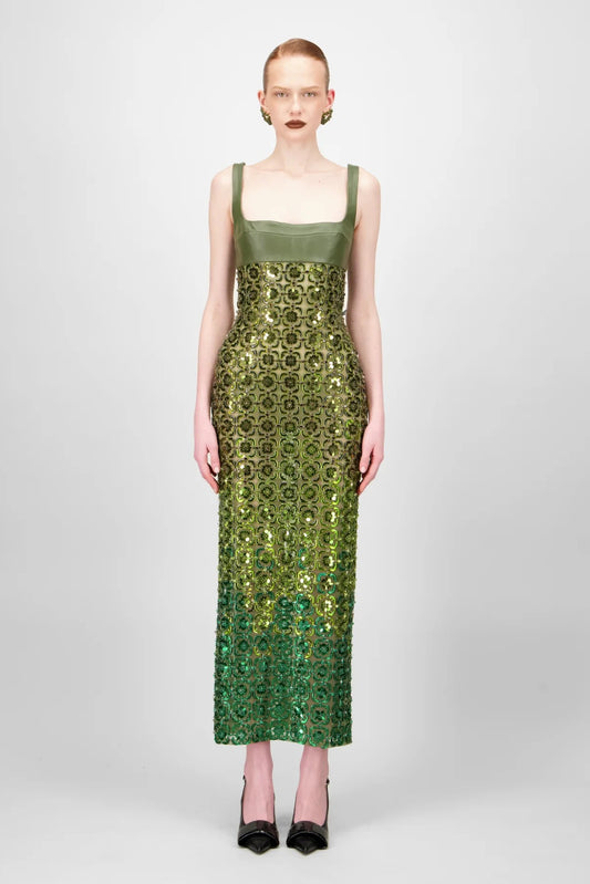 Glow Sequin Midi Dress