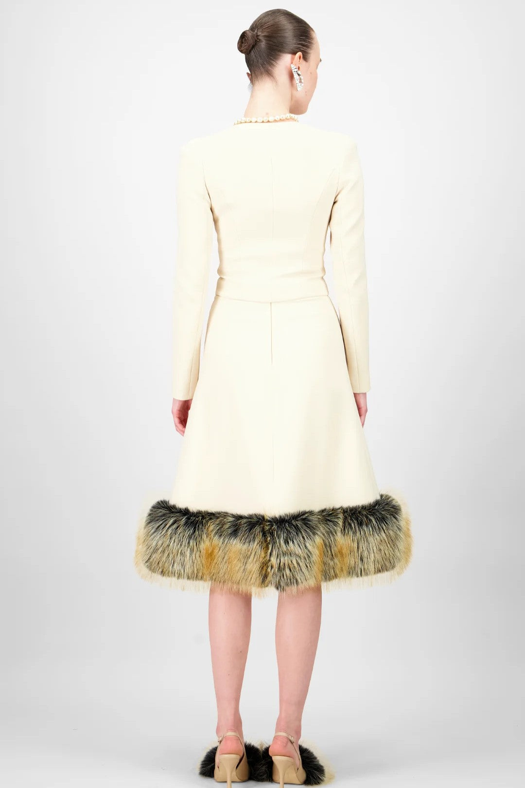 Cropped Jacket & Flowy Midi Skirt