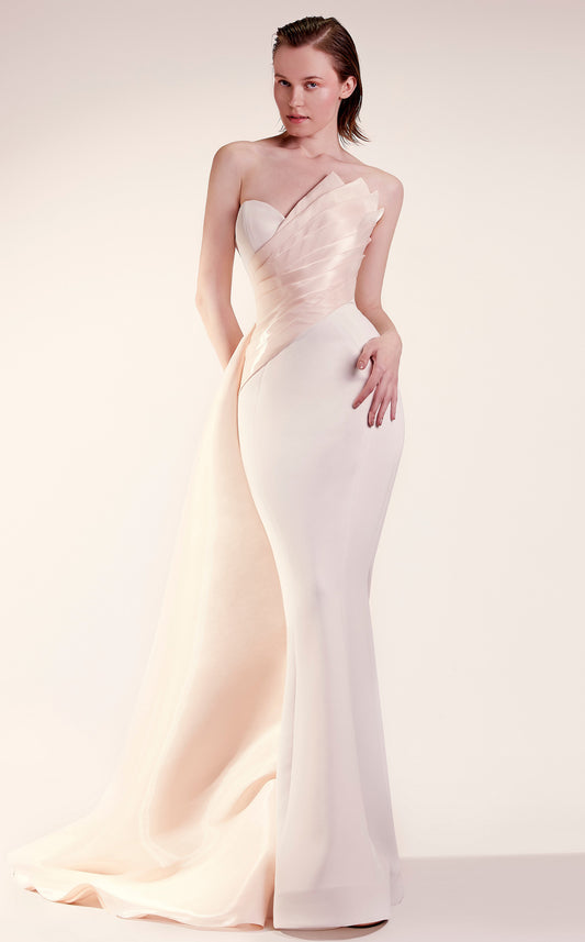 Multi Media Train Gown