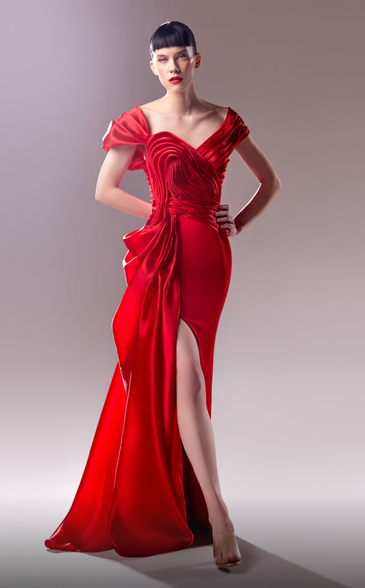 Sculpted Liquid  Gown