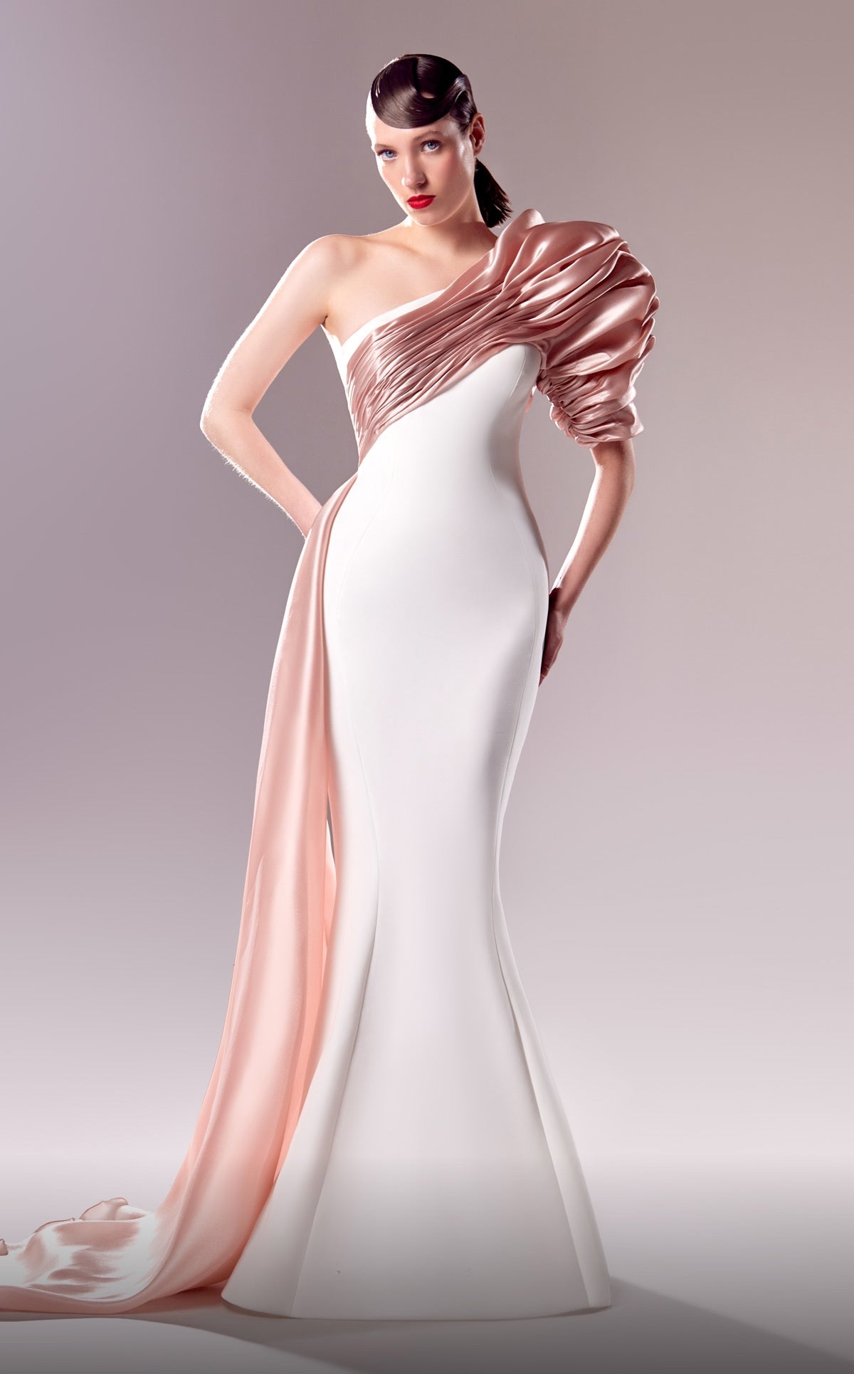 Two Tone Mermaid Gown