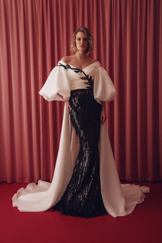 Angela Off Shoulder Top and Fitted Skirt