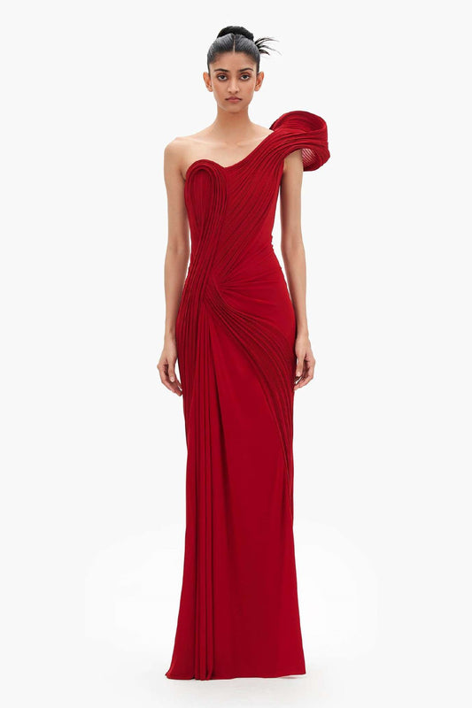 Sculpted Jersey Gown