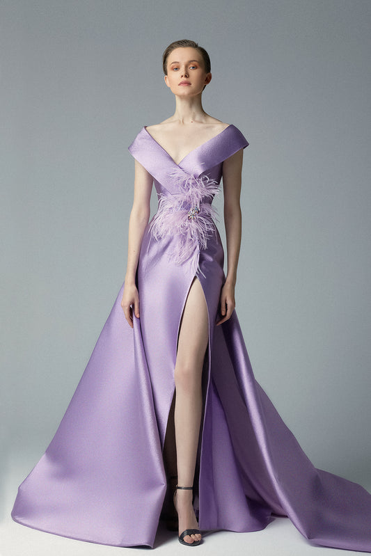 Soft Off Shoulder Gown