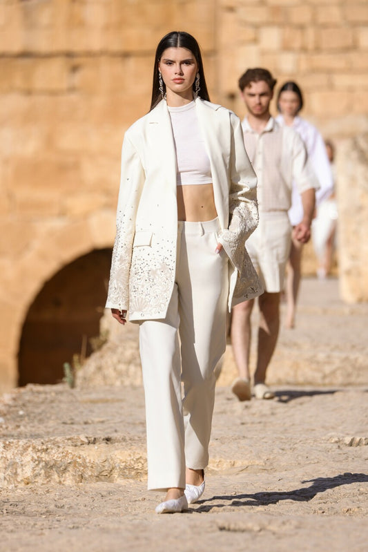 Cotton Top with Jacket & Pants