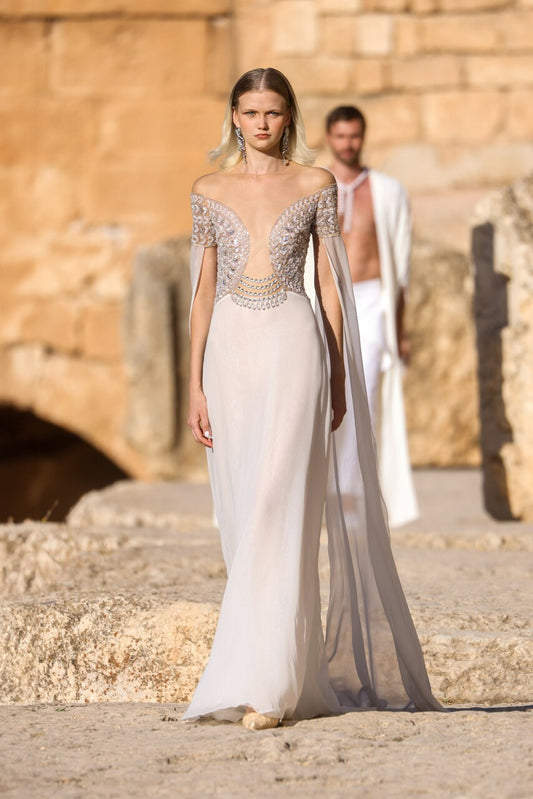 Long Open Sleeve Dress