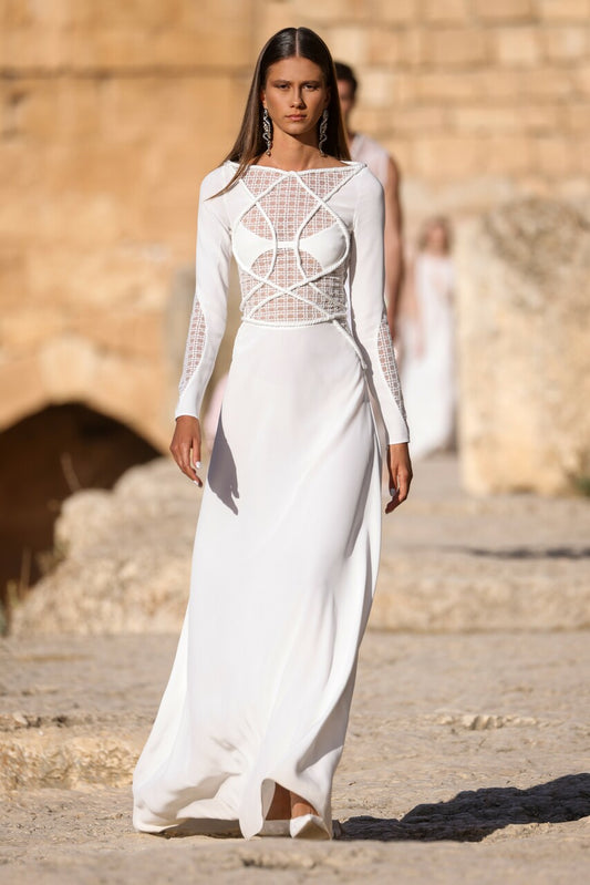 Long Sleeve Braided Dress