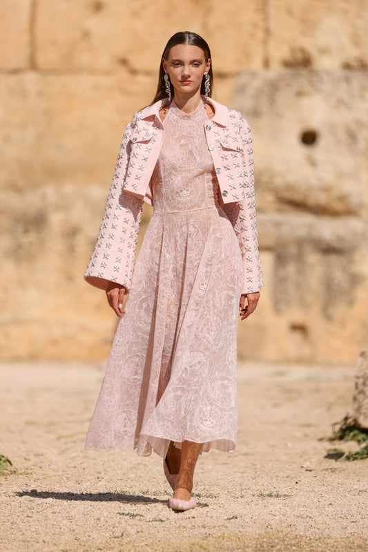 Long Sleeve Jacket & Lace Dress