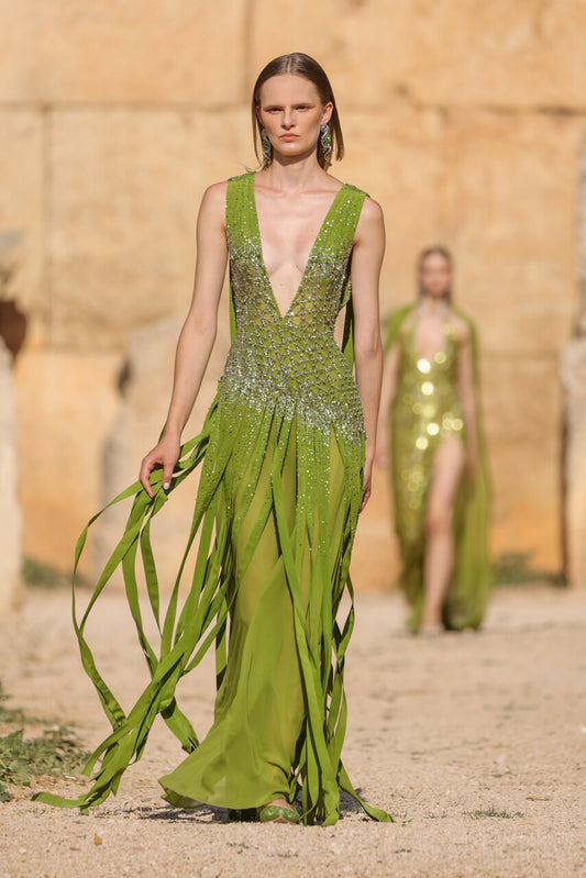 Sleeveless Dress with Bands