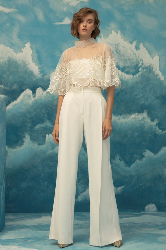 White Top with Pants