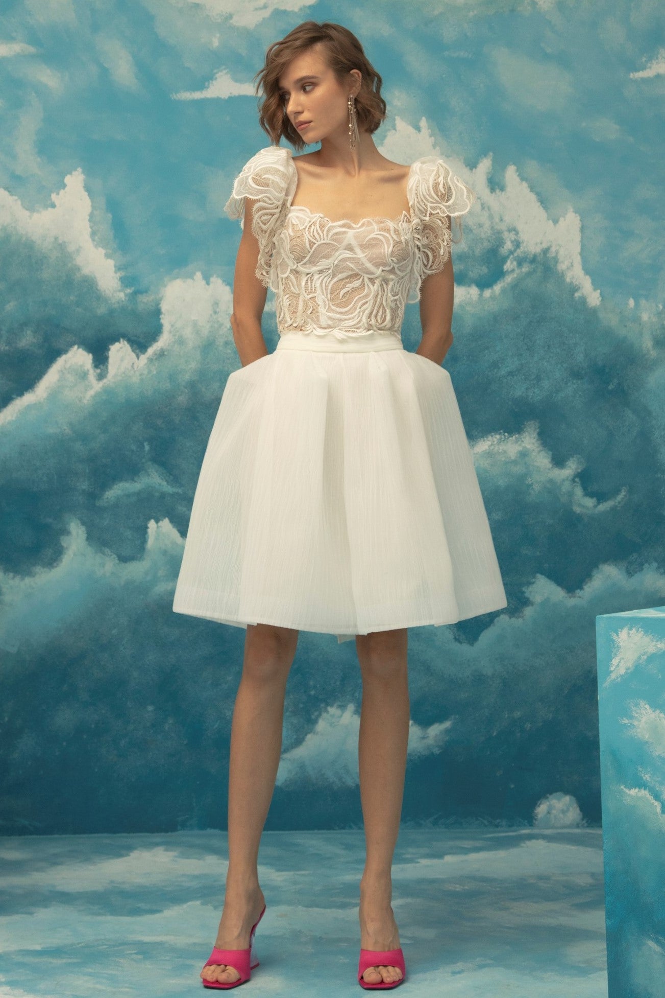 White Top with Skirt