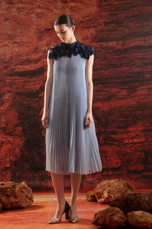 Flowy Pleated Midi Dress
