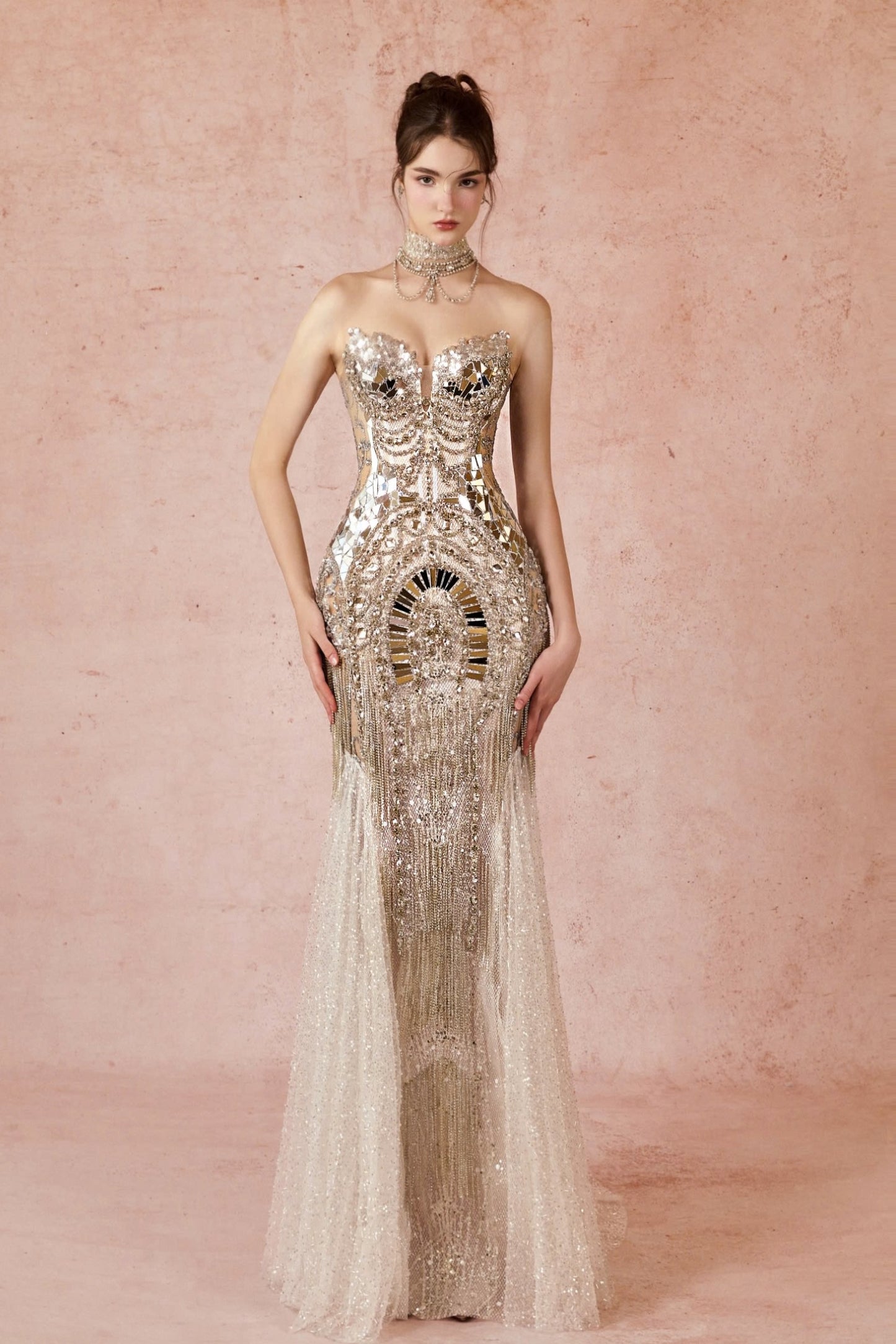 Sweetheart Embellished Gown