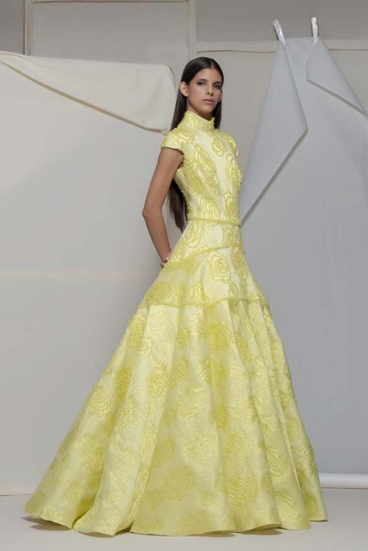 Albizzate Cap Sleeve Gown