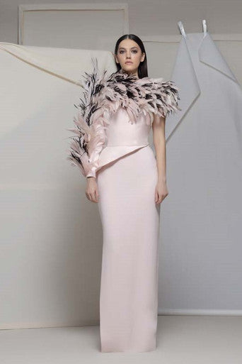 Anagni Feathered Gown