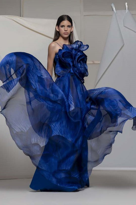 Apollosa Strapless Ruffled Gown