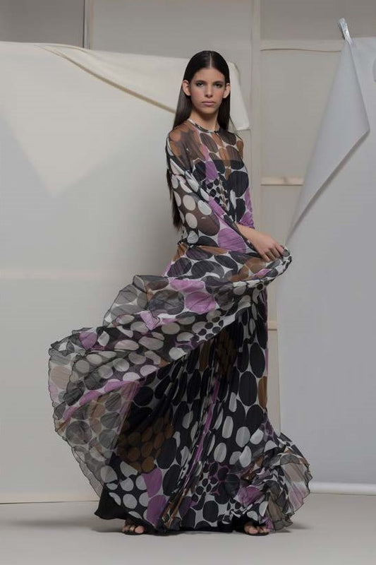 Aradeo Print Gown