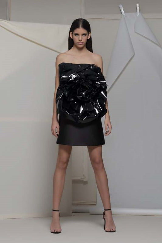 Angolo Strapless Cocktail Dress