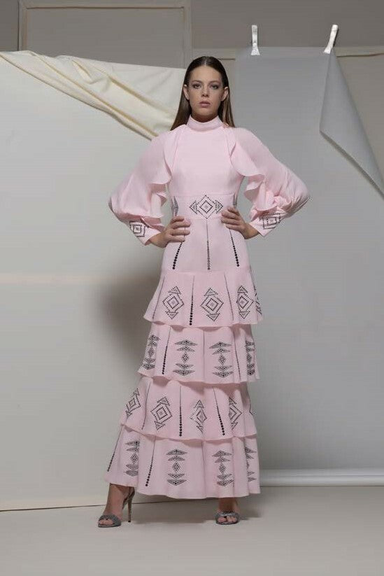 Arco Tiered Gown