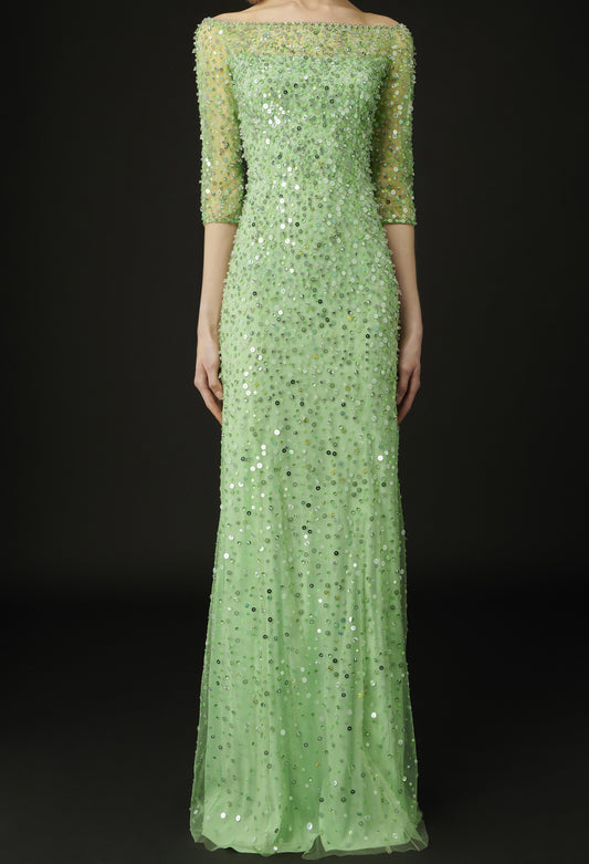 Lantana Beaded Gown