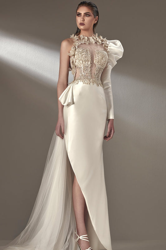 Asymmetrical  Gown