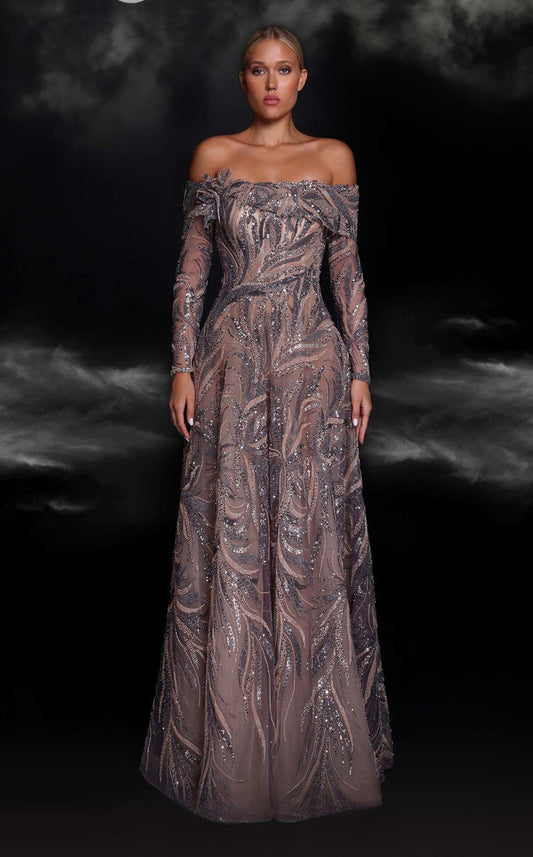 Off  Shoulder  Ball Gown