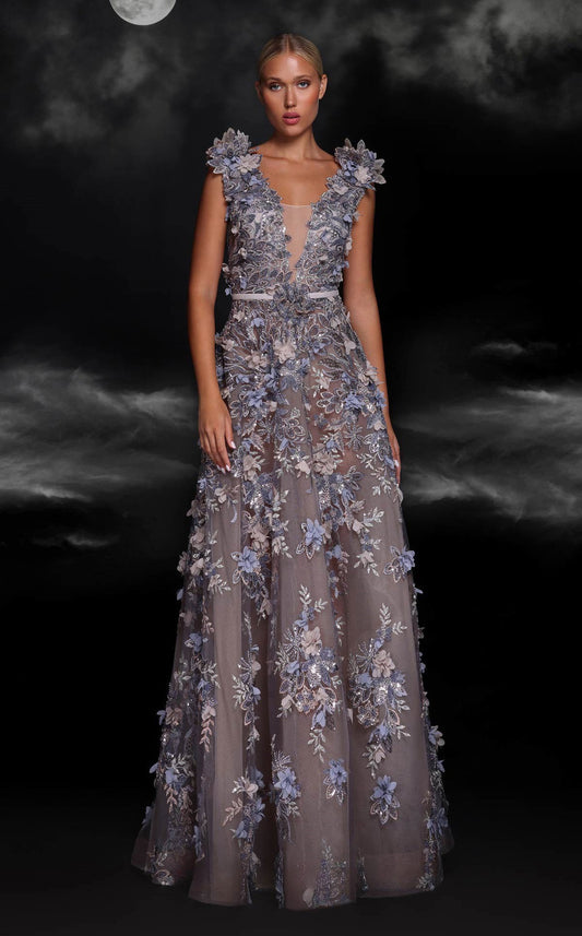 Applique Ball-Gown