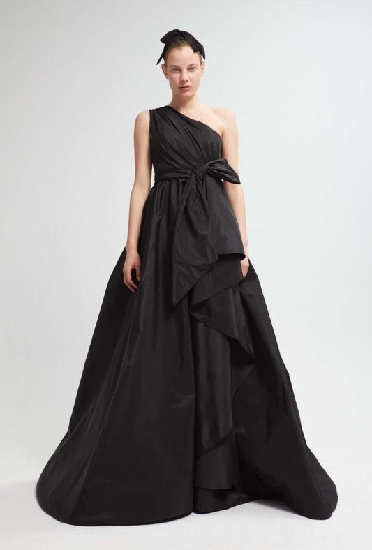 One Shoulder  A-Line Gown