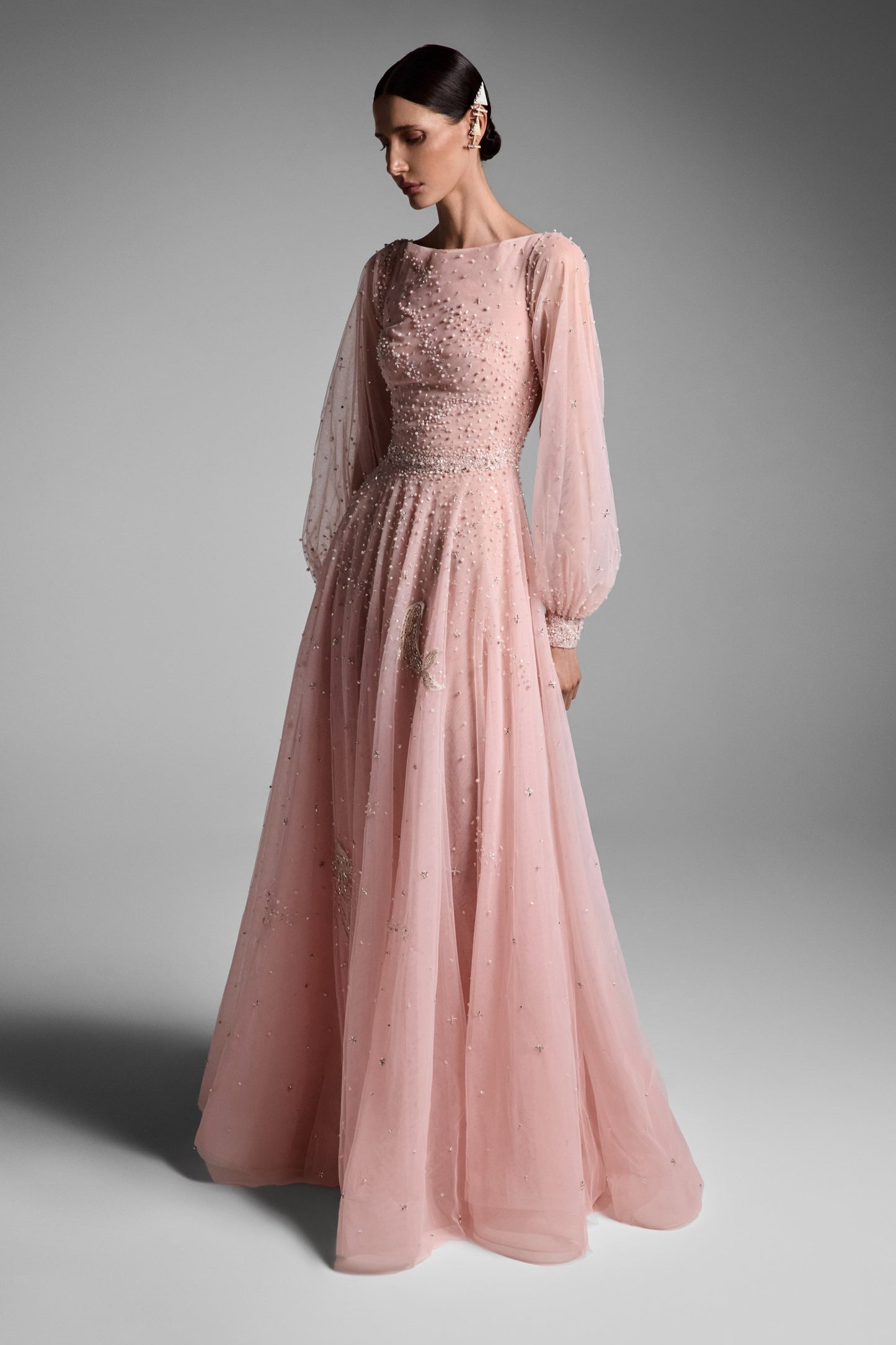 Puffy Sleeve Gown