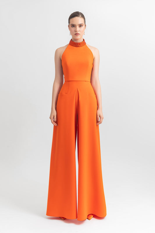 Halter Top and Crepe Pants