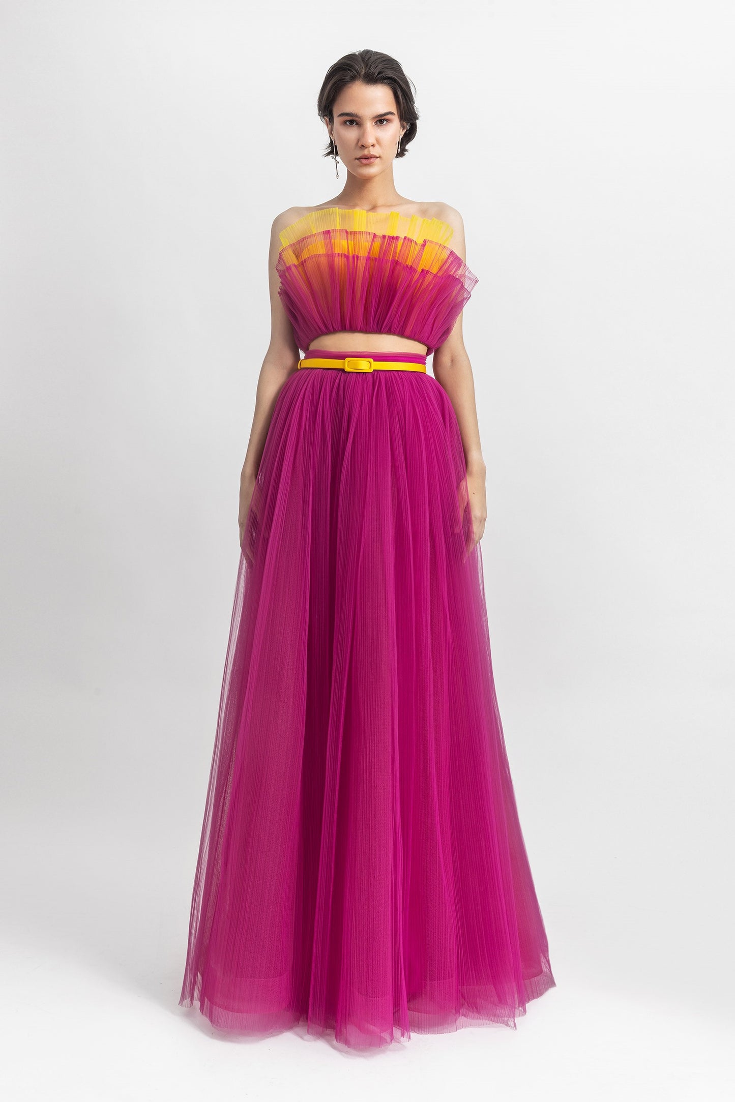 Strapless Tulle Top and Tulle Skirt