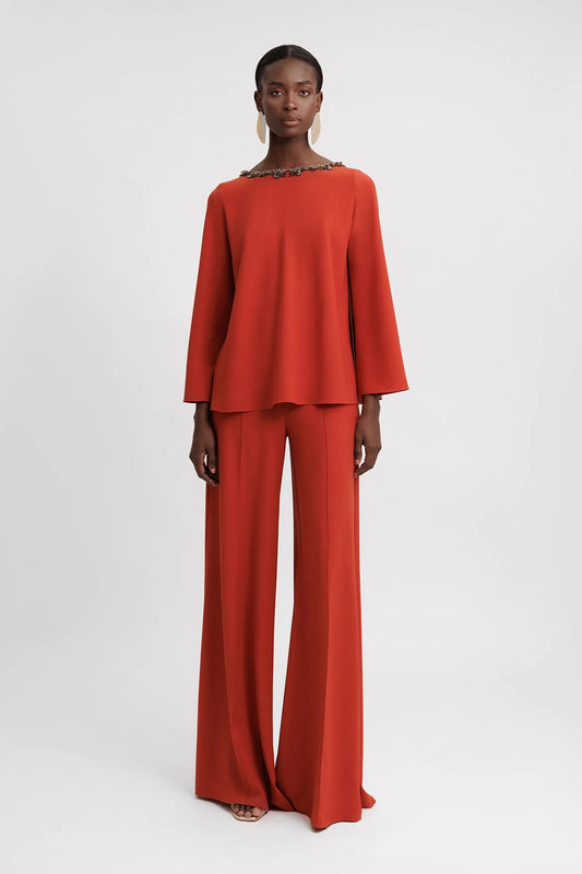 Long-Sleeve Flared Set