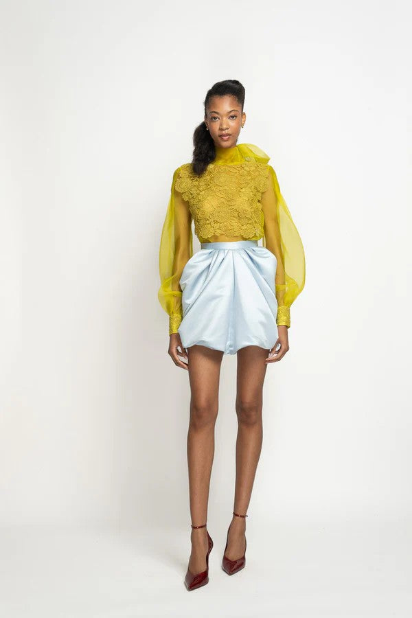 Aqua Sari Mini Skirt