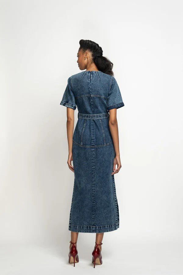 Indira Denim Tunic Dress