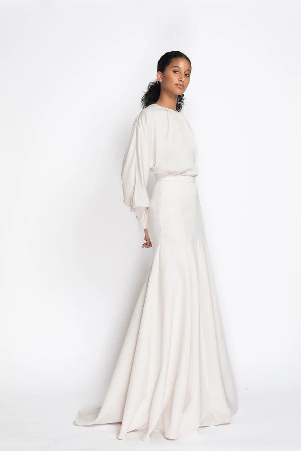 Ivory Cady Evening Skirt