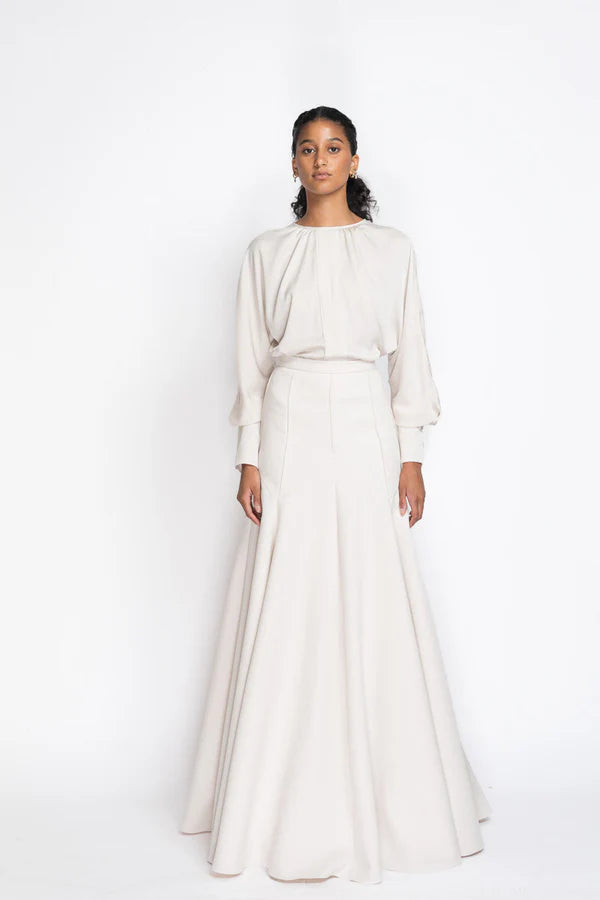 Ivory Cady Evening Skirt