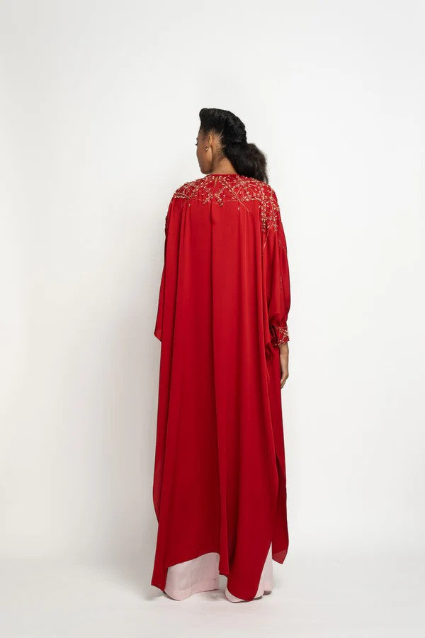 Sindoor Satin Crepe Kurta