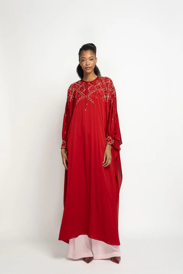 Sindoor Satin Crepe Kurta