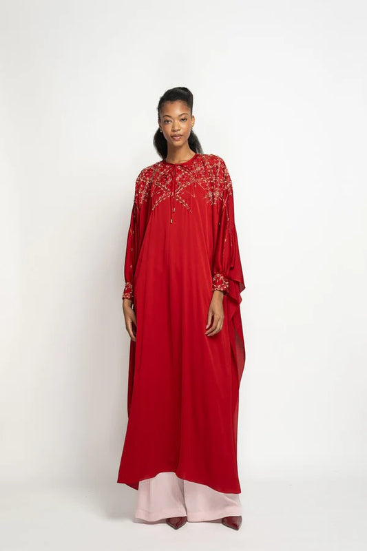 Sindoor Satin Crepe Kurta