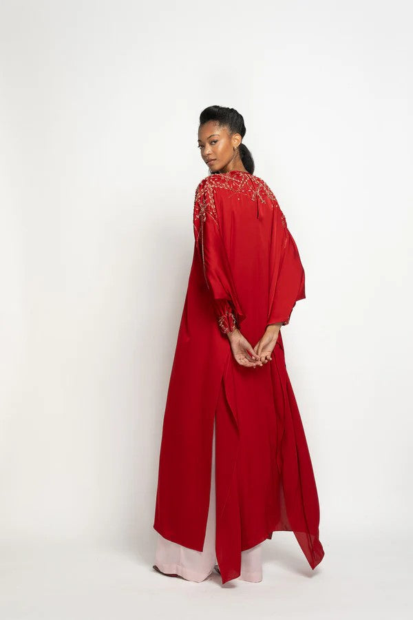 Sindoor Satin Crepe Kurta