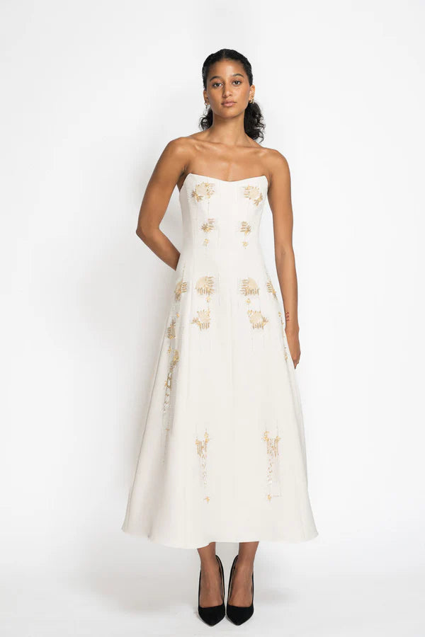 Stone Cady Strapless Cocktail Dress