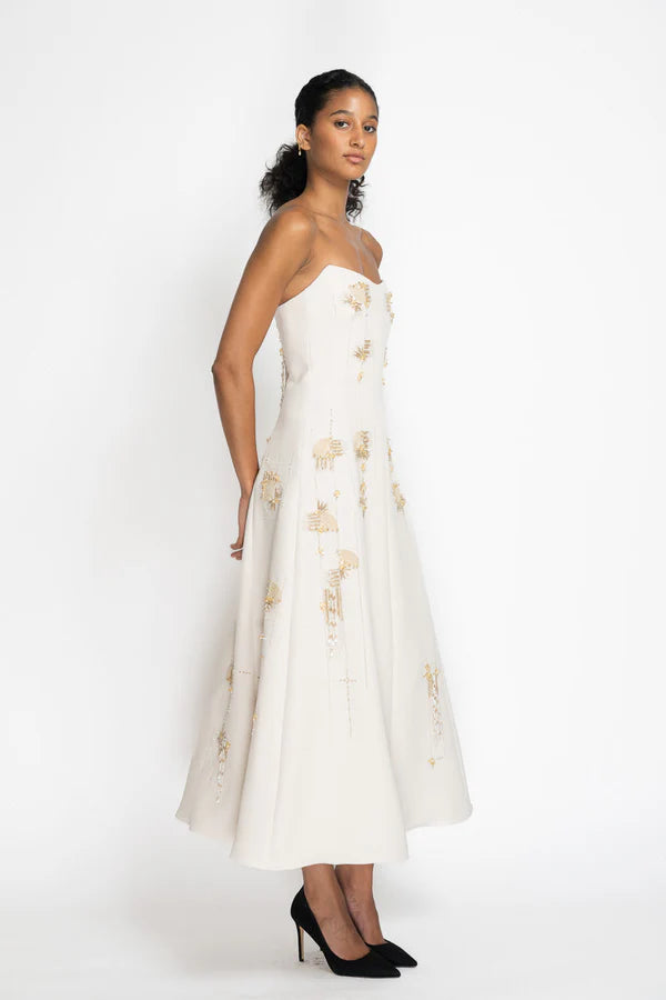 Stone Cady Strapless Cocktail Dress